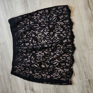 Loft Lace Mini Skirt